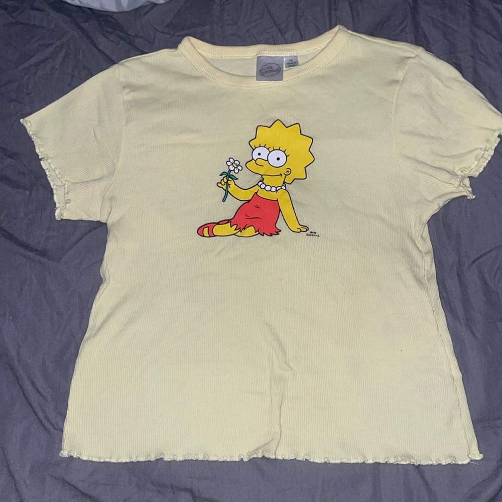 The Simpsons yellow tee shirt